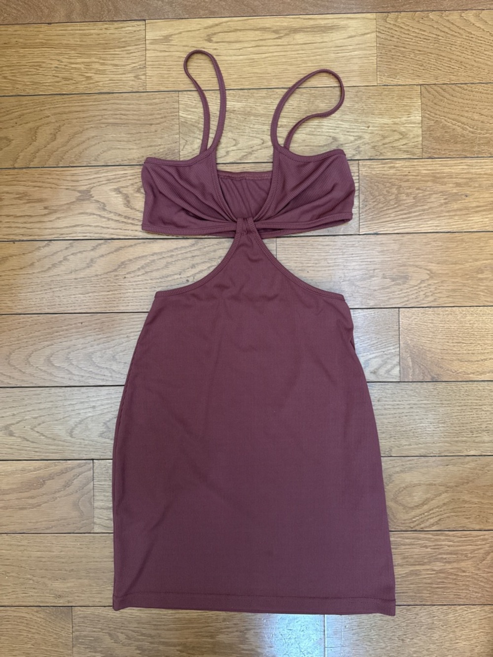 Dusty Rose Cutout Mini Dress